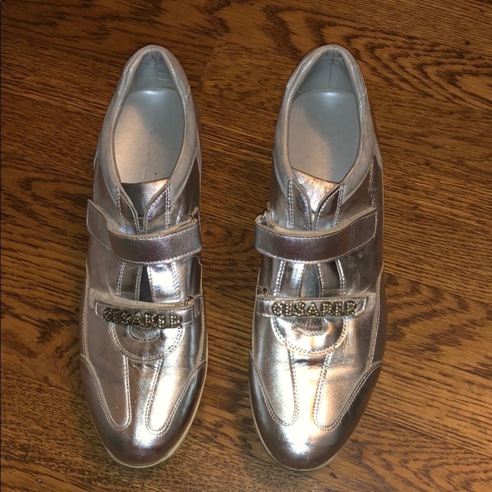 Preowned Silver Sneakers